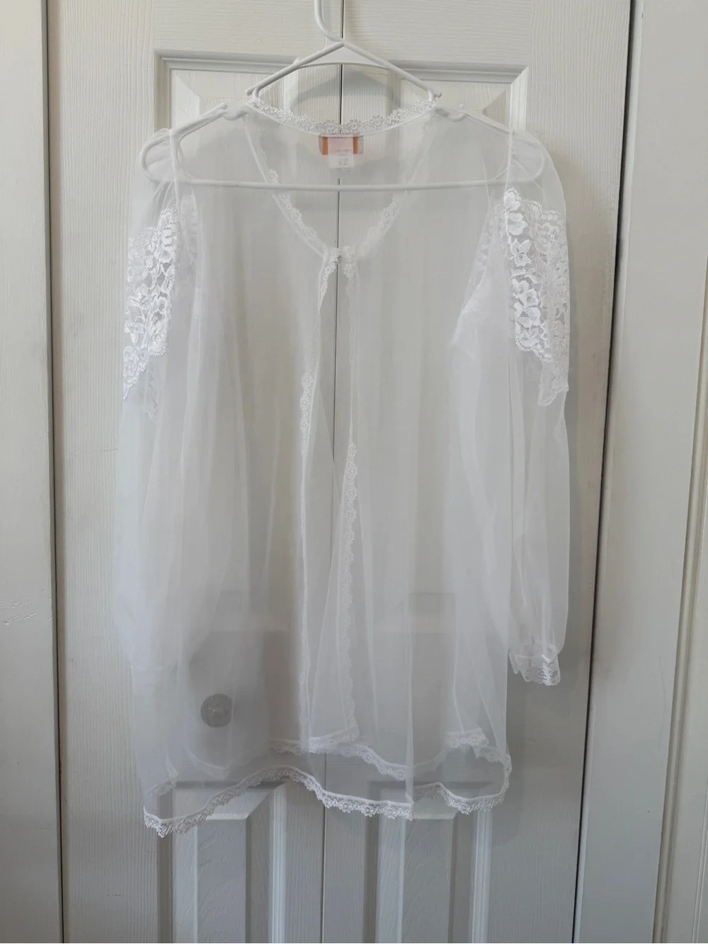 Vintage White Merry Modes Bridal 3-Piece Lingerie Set